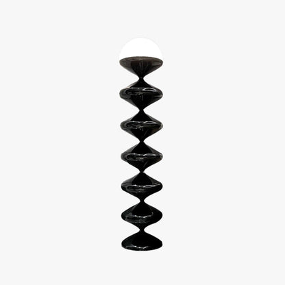 Salgado Bauhaus Gourd Floor Lamp, Black/White