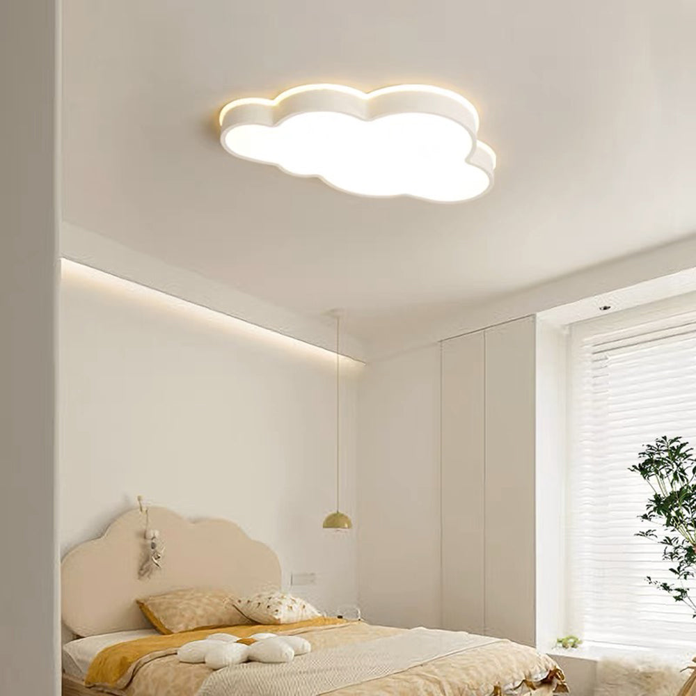 Moderne Deckenleuchte „Arisha Cloud“, weiß, Metall