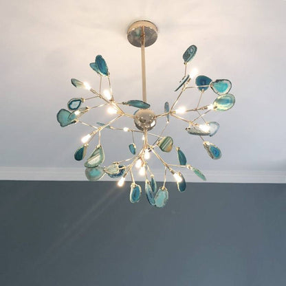 Arisha Flower Branch Semi-flush Mount Ceiling Light, 4 Colour