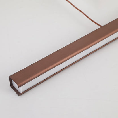 Thala Modern Linear Metal LED Pendant Light Black/Brown