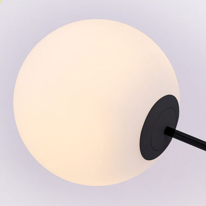 Valentina Stehleuchte Arc/Bubble Modern/Einzigartig, Milchglas, Weiß, Schlafzimmer