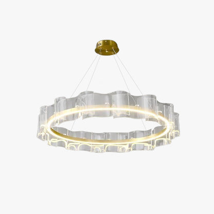 Arisha Creative Ring Lampe à suspension en métal/arcylique Doré