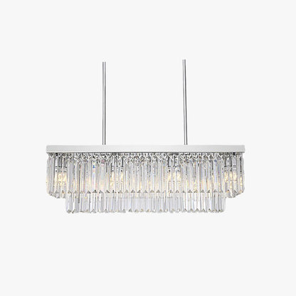 Kristy Modern Art Deco LED Pendant Light, Crystal/Metal