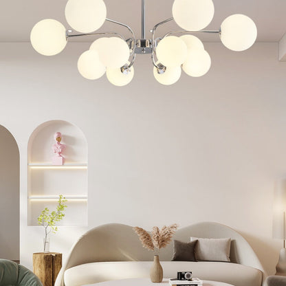 Valentina Lustre LED moderne Chrome/Or Salon/Chambre