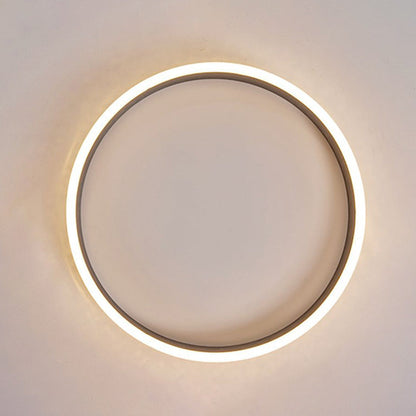 Arisha Modern Ring Metal/ Flush Mount Ceiling Lights, Silver