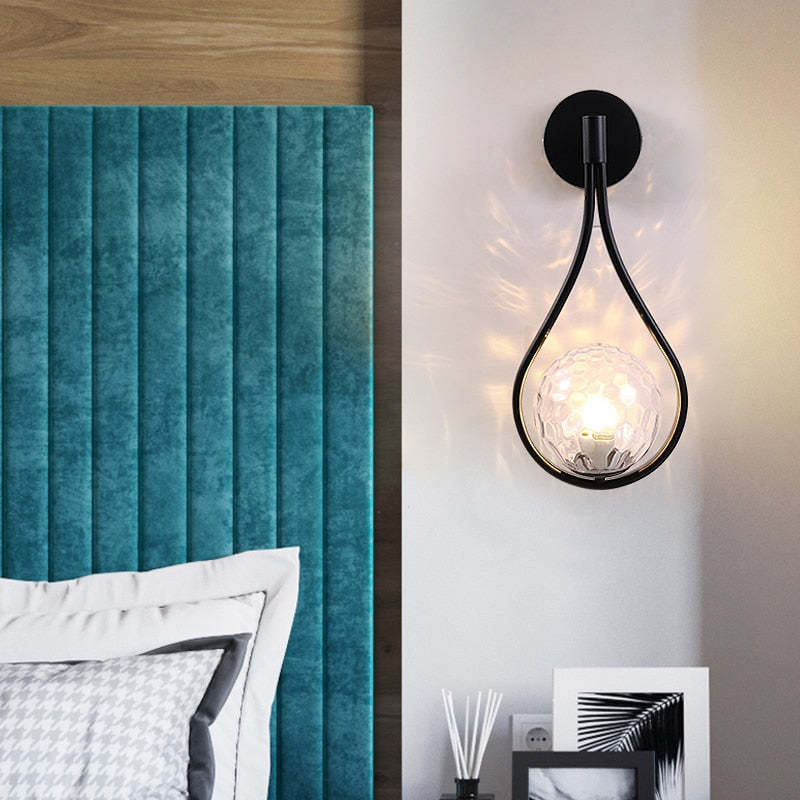 Valentina druppelvormige wandlamp, 2 stijlen