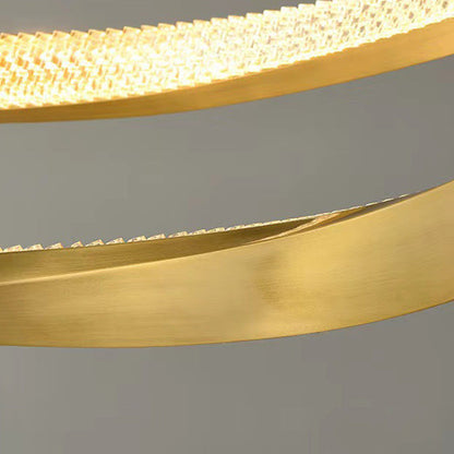 Kristy Pendant Light, Aluminium & Arcylic, 1/2 Rings, 2 Color