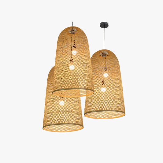 Ritta natuurlijke handgemaakte bamboe led-hanglamp, slaapkamer