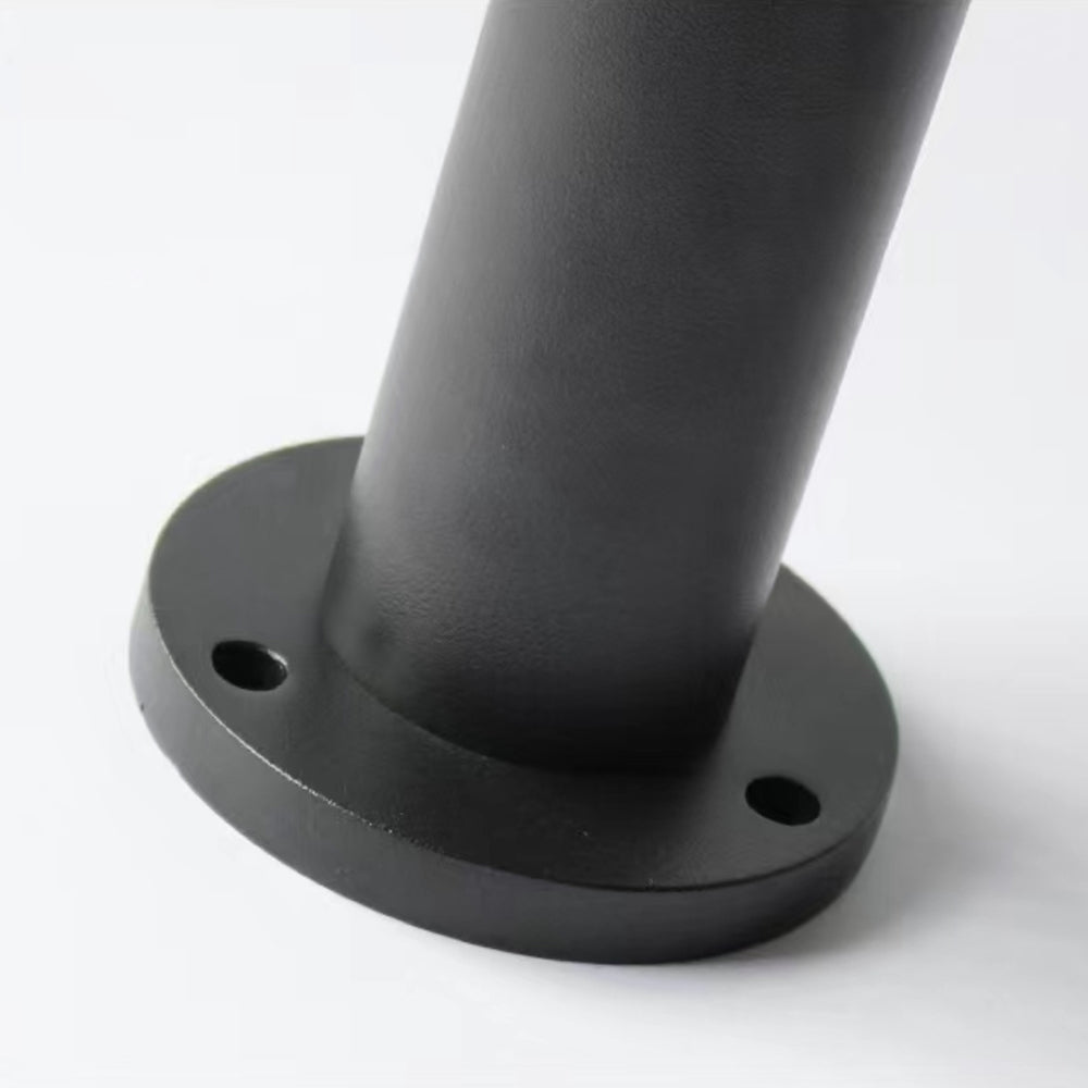 Lampe de chemin d'extérieur cylindrique en métal Ray, noir