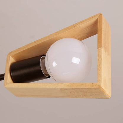 Muto moderne nordische Rotatale-Pendelleuchte, Holz, 3 Stile