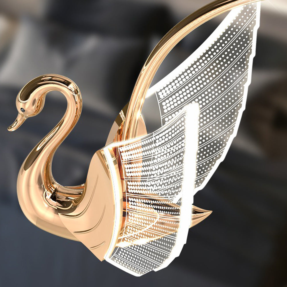 Arisha Modern Creative Swan Pendant Light, 2 Color
