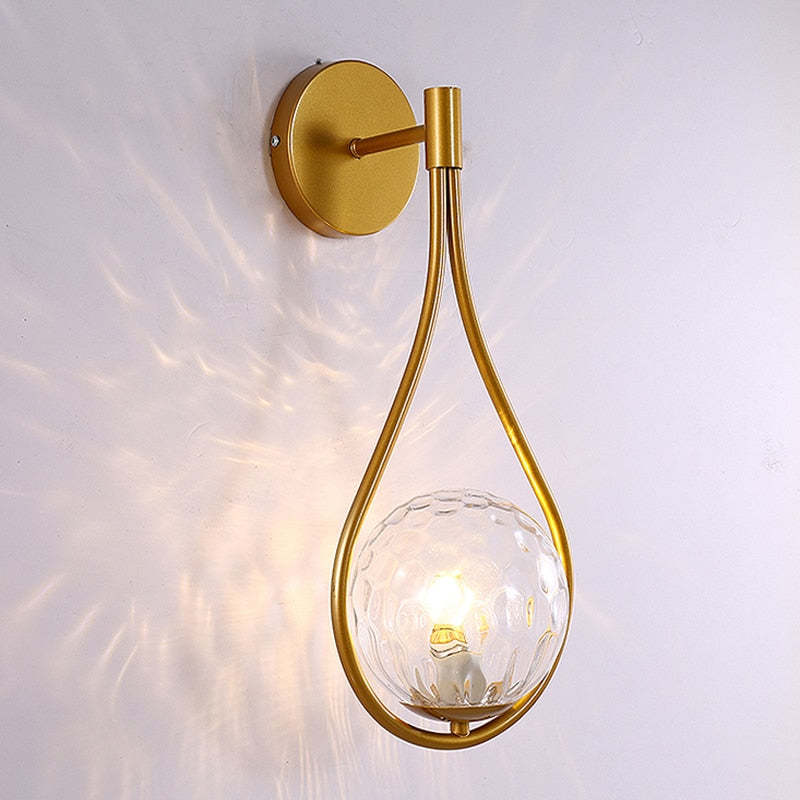 Valentina druppelvormige wandlamp, 2 stijlen