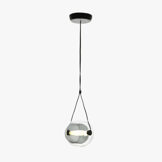 Valentina moderne hanglamp van bubbelglas, blauw/geel/roze/rookgrijs/wit/helder