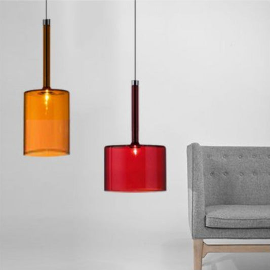 Valentina minimalistische moderne glazen LED-hanglamp, 3 stijlen