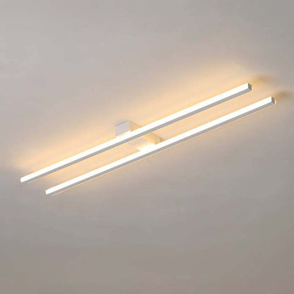 Arisha Modern Minimaliste Flush Mount Ceiling Light, Double-Linear