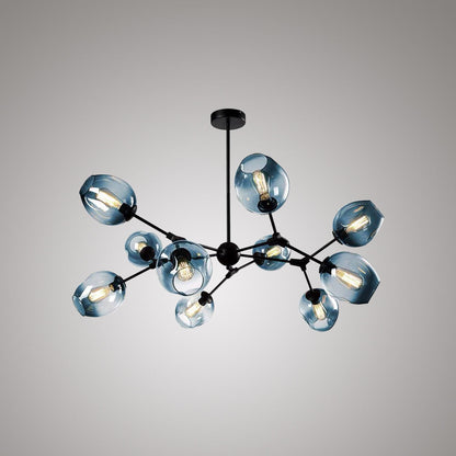 Valentina Modern Bubble Metal Pendant Light, Black/Gold