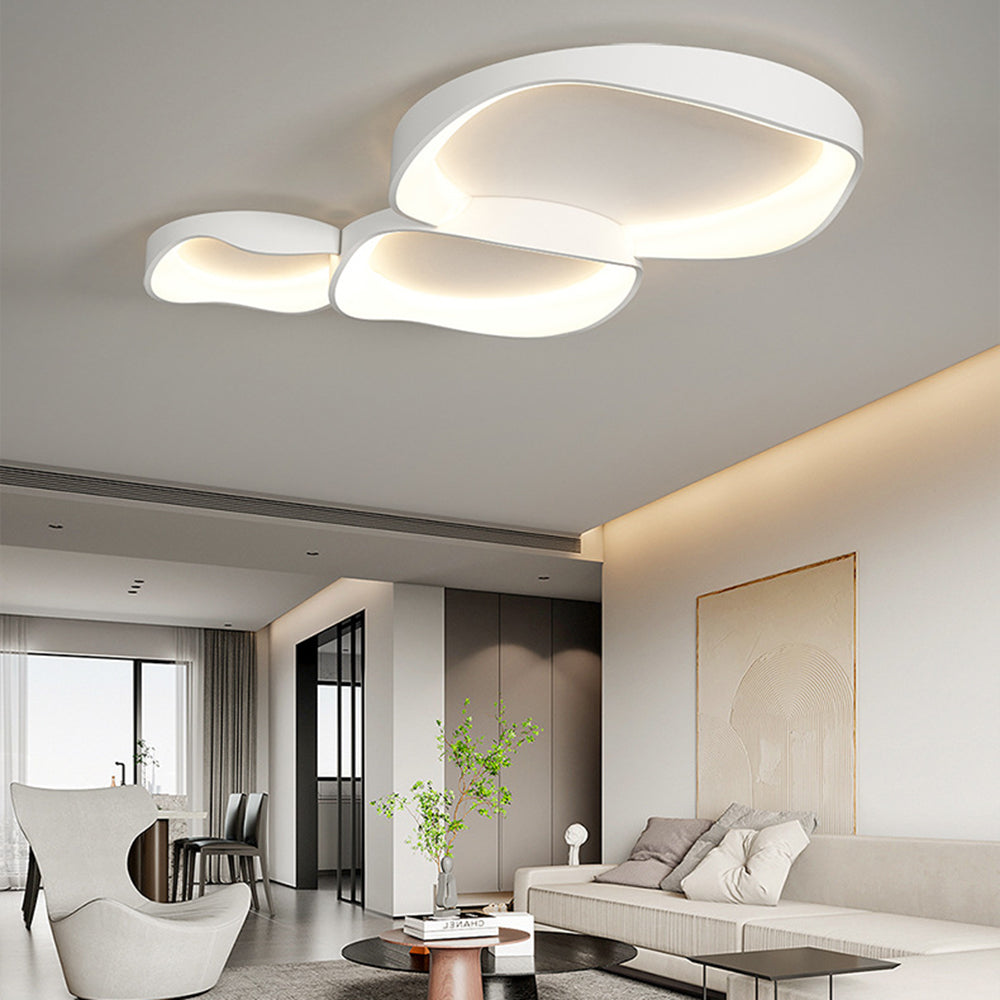 Arisha Modern Wave Flush Mount Ceiling Light