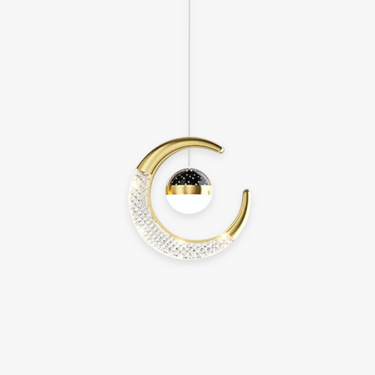 Arisha Moderne LED Hanglamp Starry, Zwart/Goud