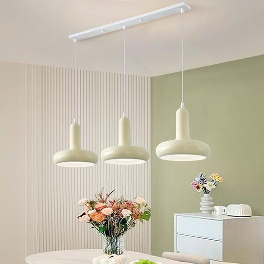 Arisha moderne minimalistische crèmekleurige hanglamp witte slaapkamer