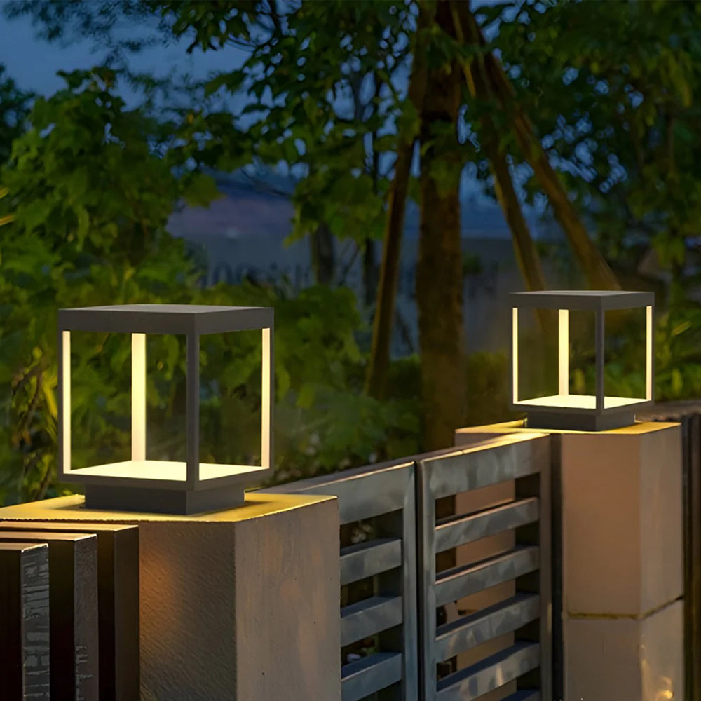 Ferra Contemporary Solar Rechargeable Outdoor Floor Lamp