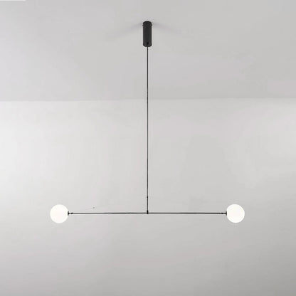 Arisha Minimalist Linear Mobile Pendant Light, Black