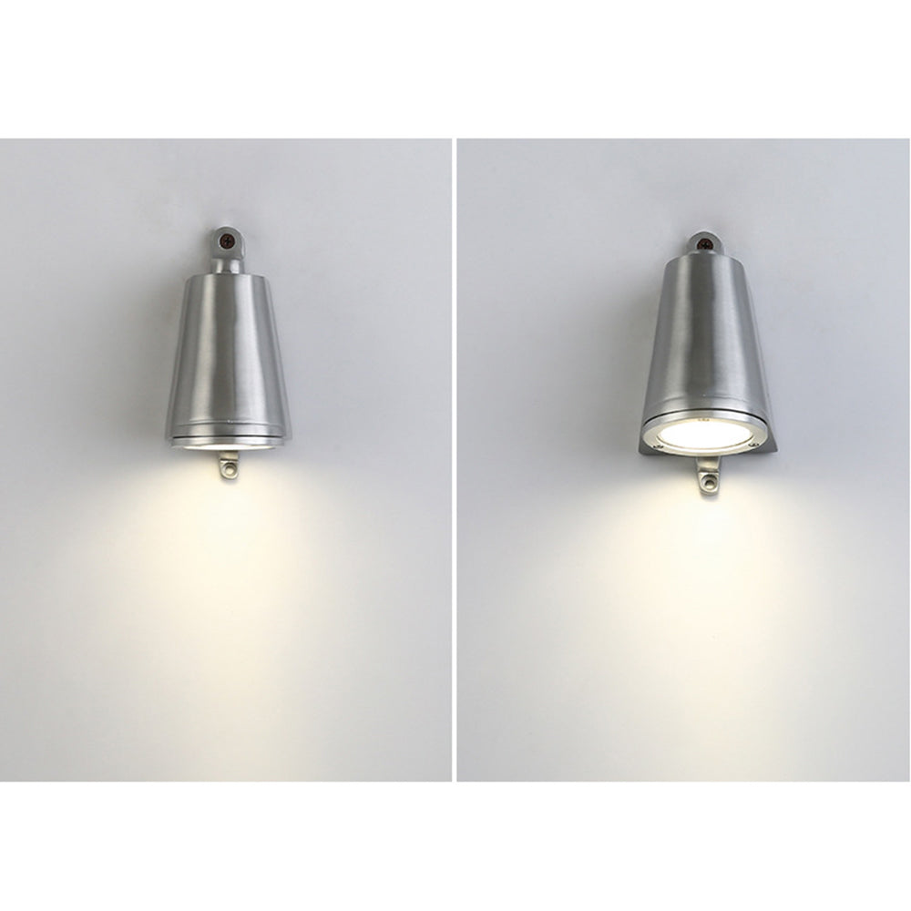 Applique murale d'intérieur en métal en forme de cloche Ray, noir/gris/cuivré/aluminium