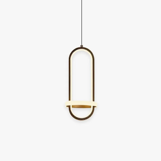 Arisha moderne minimalistische LED-Ring-Pendelleuchte am Bett