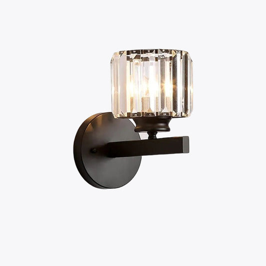 Arisha Moderne LED-Kristall-Wandleuchte, quadratisch, rund