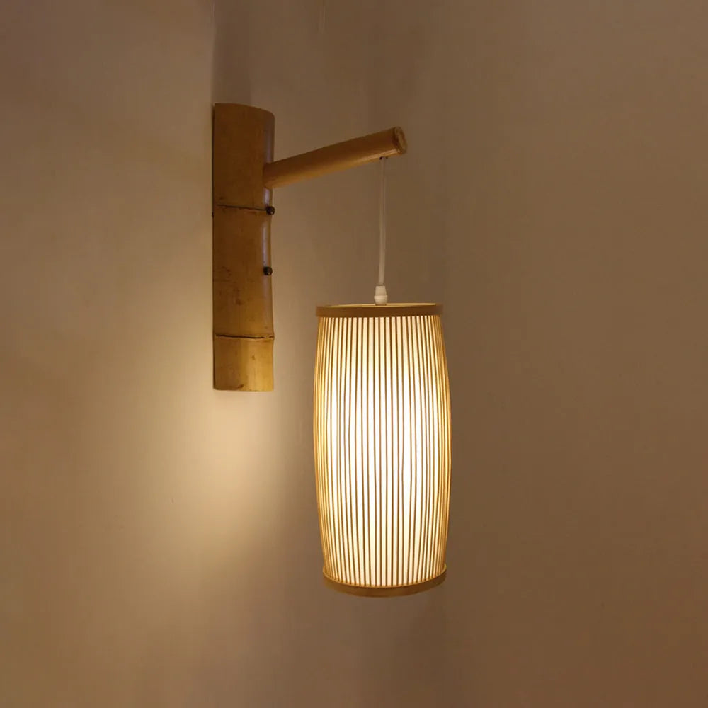 Ritta Applique Rustique, Muto Rotin Tissage LED, Applique Murale de Couloir