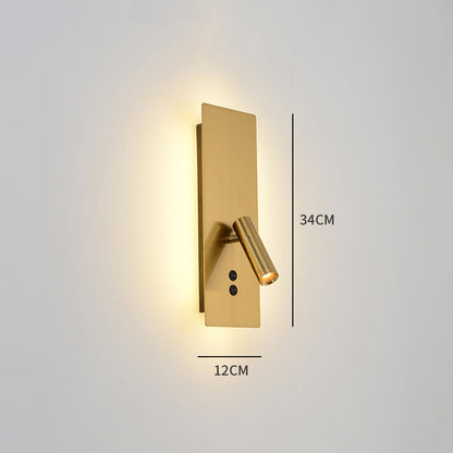 Ray Modern Flashlight Metal/ Wall Lamp Spotlight, Gold/Black/White