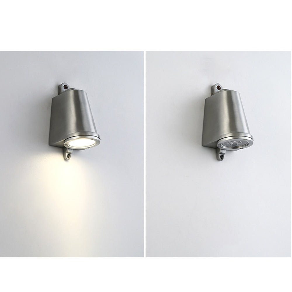 Applique murale d'intérieur en métal en forme de cloche Ray, noir/gris/cuivré/aluminium