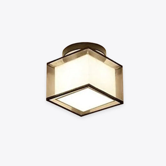 Arisha moderne inbouwplafondlamp van metaal en stof, 2 stijlen