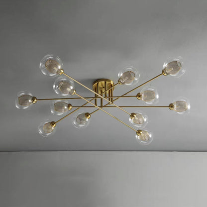Valentina Lustre globe industriel en verre LED, 6 styles