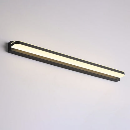 Arisha Wall Lamp Rectangular Modern, Mirror, Black/White/Chrome/Gold, Bathroom