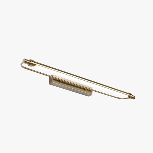 Arisha moderne lineaire metalen make-up wandlamp, goud