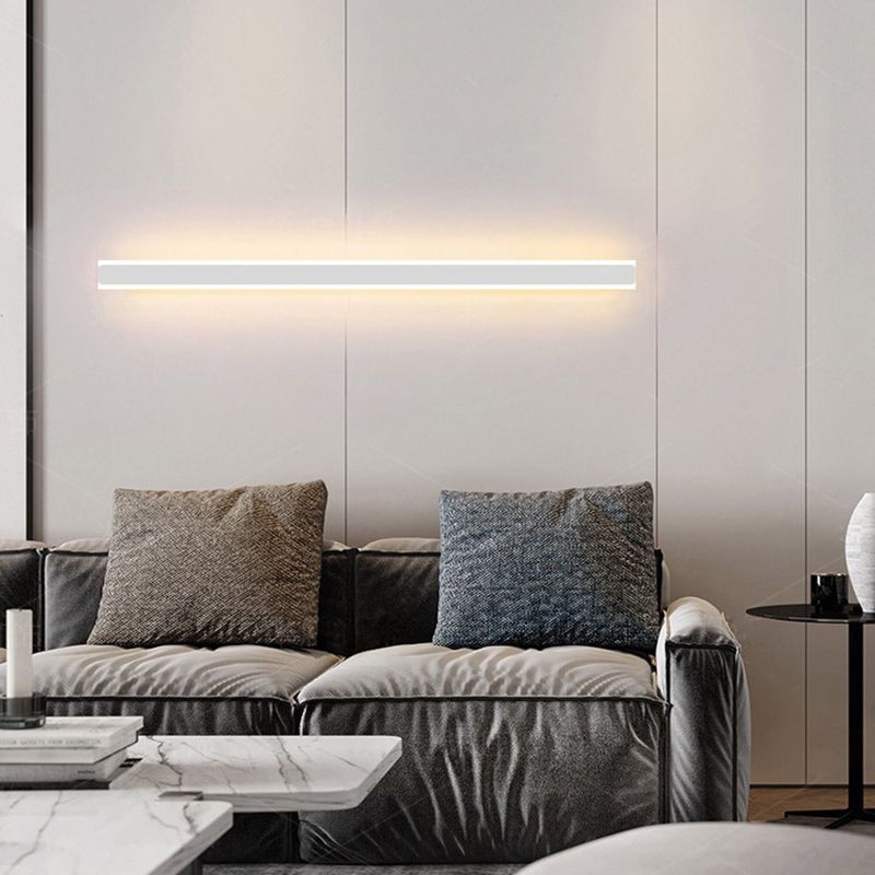 Gravo Minimalist Linear Metal/ Wall Lamp, Gold/Black/White