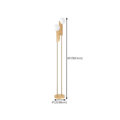 Lampadaire Salgado Minimalist Gold, Métal, Salon