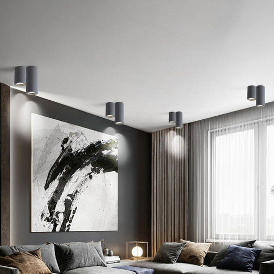 Aria moderne cilinder LED-plafondlamp, woonkamer