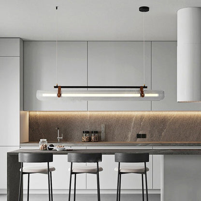 Arisha Pendant Light Linear Modern, /Metal, Black/Gold, Study