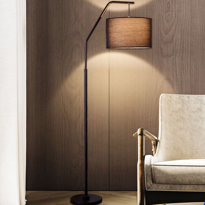 Eryn Cylinder Shape Floor Lamp, Over Arching Floor Lamp, Unique