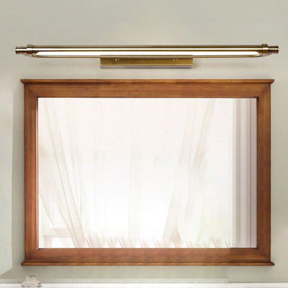 Arisha moderne lineare Metall-Waschtisch-Wandleuchte, Gold