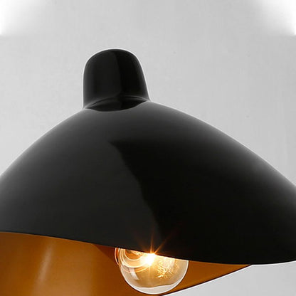 Epoch Industrial Swing Arm Vanity Wall Lamp, Black/Gold