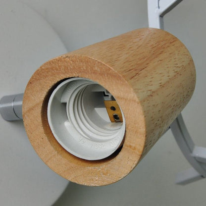 Muto Moderne Wandleuchte aus Geweihholz/Glas, Schlafzimmer/Badezimmer