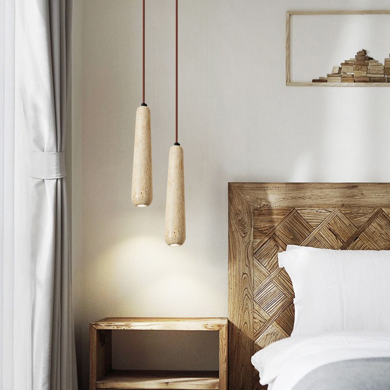 Suspension minimaliste en bois Muto, couleur bois naturel