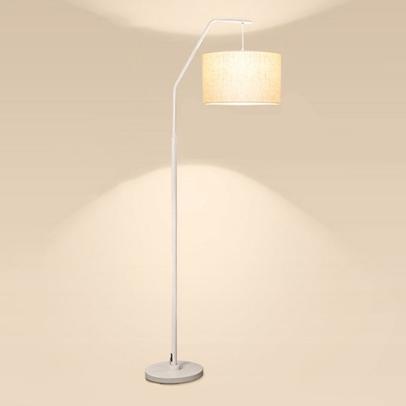 Eryn Cylinder Shape Floor Lamp, Over Arching Floor Lamp, Unique