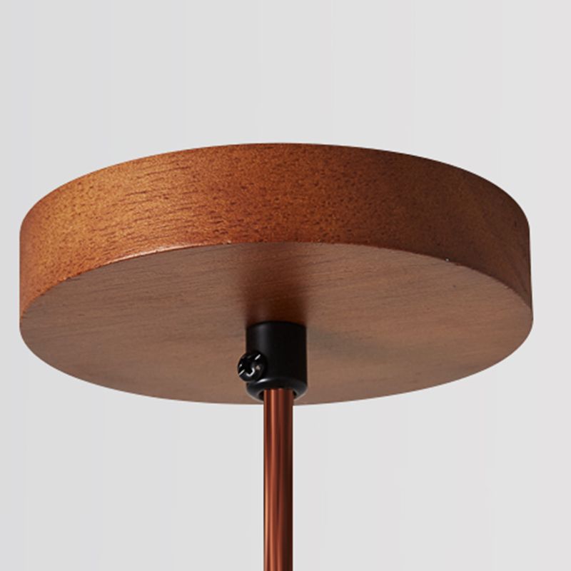 Suspension minimaliste en bois Muto, couleur bois naturel