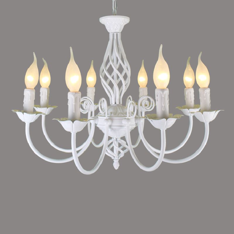 Silva Pendant Light Candle Retro, Metal/Glass, Black/White, Restaurant