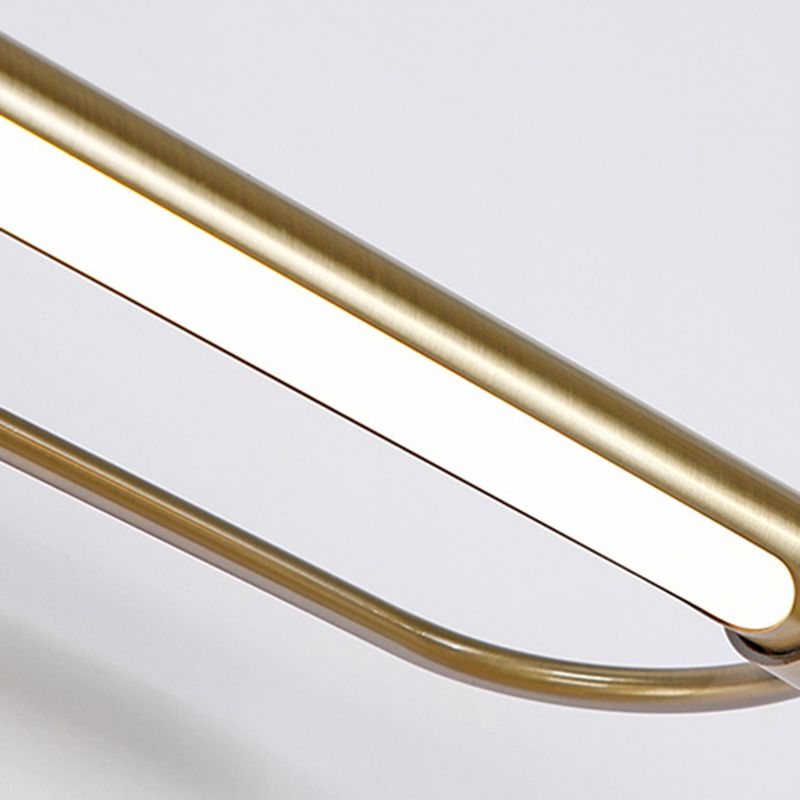 Arisha moderne lineare Metall-Waschtisch-Wandleuchte, Gold