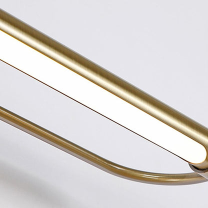 Arisha moderne lineare Metall-Waschtisch-Wandleuchte, Gold