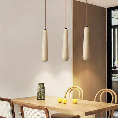 Suspension minimaliste en bois Muto, couleur bois naturel